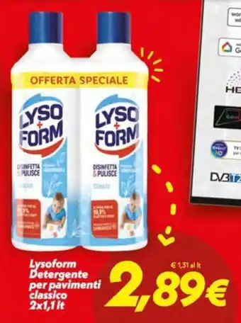 Iper Super Conveniente Lysoform Detergente per pavimenti classico offerta