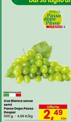 Eurospar Uva bianca senza semi offerta