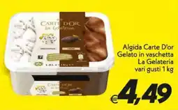 Iper Super Conveniente Algida Carte D'or Gelato in vaschetta La Gelateria offerta