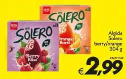 Iper Super Conveniente Algida Solero berry/orange offerta