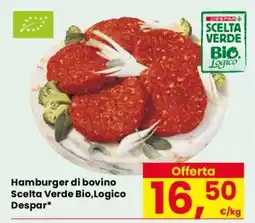 Eurospar Hamburger di bovino offerta