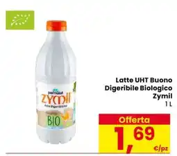 Eurospar Latte UHT Buono Digeribile Biologico Zymil offerta