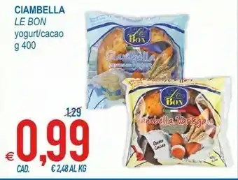 MD Discount Ciambella preparata con yogurt offerta