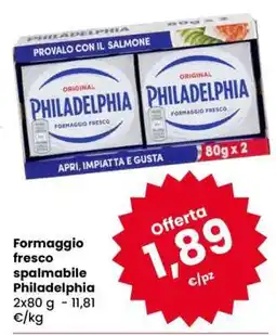 Eurospar Formaggio Fresco Spalmabile Philadelphia offerta