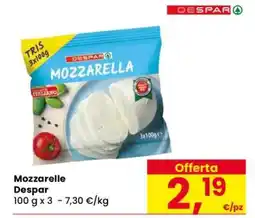 Eurospar Mozzarelle Despar offerta