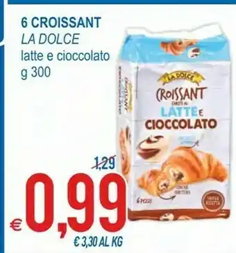 MD Discount Croissant farciti al latte e cioccolato 300 g(ml) offerta