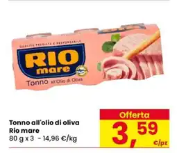 Eurospar Tonno all’Olio di Oliva Rio Mare offerta