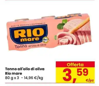 Eurospar Tonno all’Olio di Oliva Rio Mare offerta