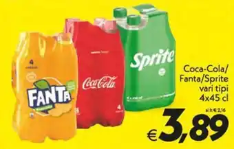Iper Super Conveniente Coca-Cola/Fanta/Sprite offerta
