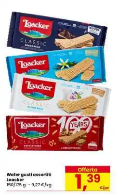 Eurospar Wafer gusti assortiti Loacker offerta