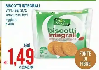 MD Discount Vivo meglio biscotti integrali offerta