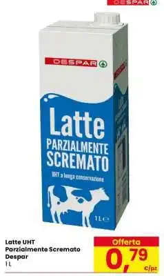 Eurospar Latte UHT Parzialmente Scremato Despar offerta