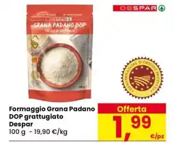 Eurospar Formaggio Grana Padano DOP grattugiato offerta