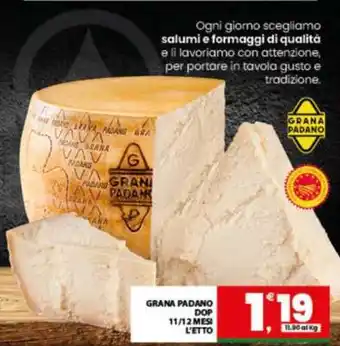 Eurospar Grana Padano DOP offerta