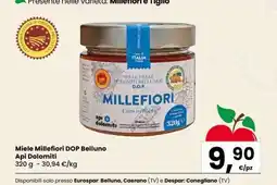 Eurospar Miele Millefiori DOP Belluno Api Dolomiti offerta