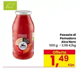 Eurospar Passata di Pomodoro Alce Nero offerta