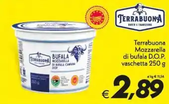 Iper Super Conveniente Terrabuona Mozzarella di bufala D.O.P. offerta