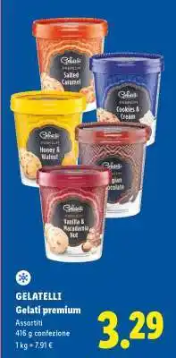 Lidl Gelatelli Gelati premium offerta