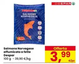 Eurospar Salmone Norvegese affumicato a fette Despar offerta