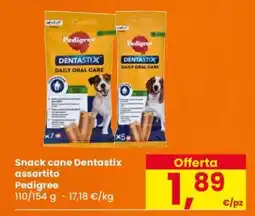 Eurospar Snack cane Dentastix assortito offerta