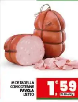 Eurospar MORTADELLA CON COTENNE FAVOLA LETTO offerta