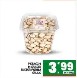 Eurospar PISTACCHI IN GUSCIO TOSTATI FATINA offerta