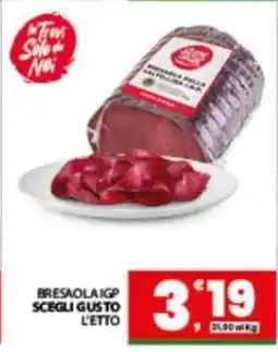 Eurospar BRESAOLA IGP offerta