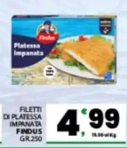 Eurospar FILETTI DI PLATESSA IMPANATA offerta