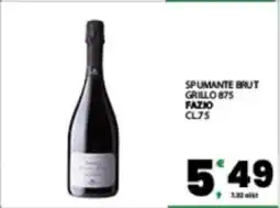 Eurospar SPUMANTE BRUT GRILLO 875 offerta