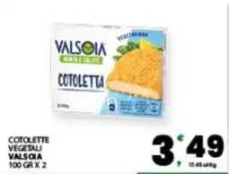 Eurospar COTOLETTE VEGETALI VALSOIA offerta