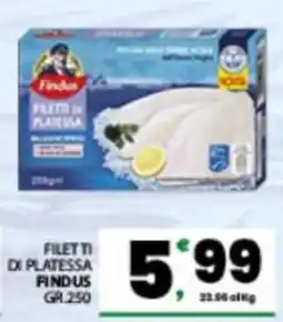 Eurospar Filetti di Platessa Findus offerta