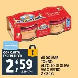 Deco Supermercati AS DO MAR Tonno all'olio di oliva offerta