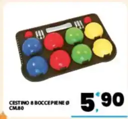 Eurospar CESTINO 8 BOCCE PIENE Ø CM80 offerta