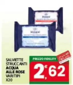 Eurospar Salviette struccanti ACQUA ALLE ROSE offerta