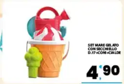 Eurospar SET MARE GELATO CON SECCHIELLO D.17+CONI+CIALDE offerta