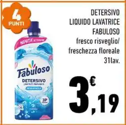 Conad Fabuloso Detersivo Liquido Lavatrice offerta