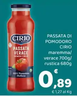 Conad Passata di pomodoro Cirio offerta