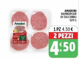 Deco Supermercati Amadori Hamburger di tacchino offerta