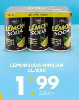 Eurospar LEMONSODA MINICAN CL.15X6 offerta