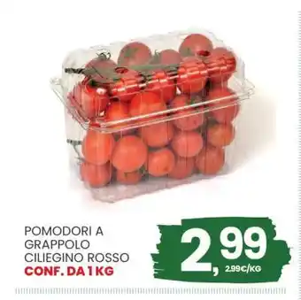 Pomodori a grappolo ciliegino rosso