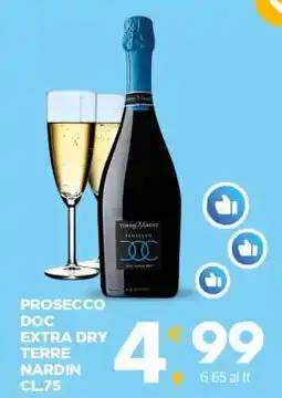 Eurospar PROSECCO DOC EXTRA DRY TERRE NARDIN CL.75 offerta