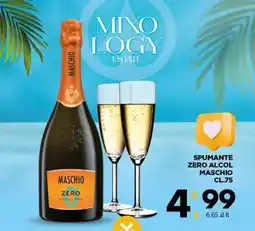 Eurospar SPUMANTE ZERO ALCOL MASCHIO CL.75 offerta
