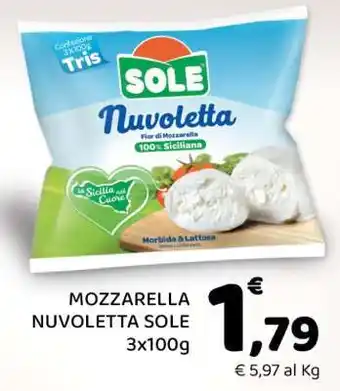 Conad MOZZARELLA NUVOLETTA SOLE offerta