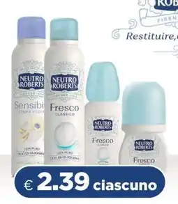 Acqua & Sapone Neutro Roberts Deodorants offerta
