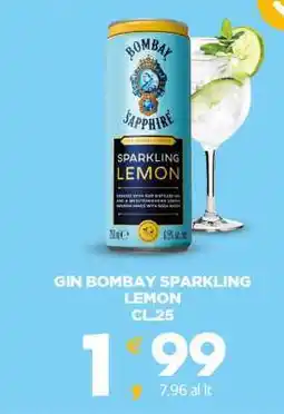 Eurospar GIN BOMBAY SPARKLING LEMON offerta