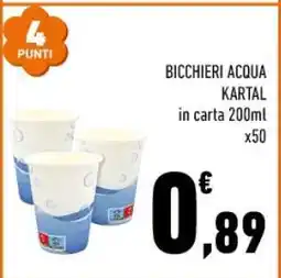 Conad BICCHIERI ACQUA KARTAL offerta