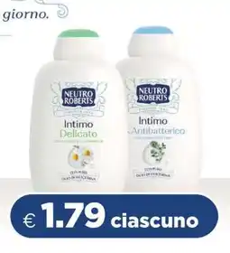 Acqua & Sapone Neutro Roberts Intimo Delicato e Antibatterico offerta