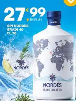 Eurospar GIN NORDES GRADI 40 CL.70 offerta