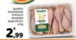Conad QUARTO POSTERIORE DI POLLO AMADORI QUALITÀ 10+ offerta