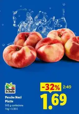 Lidl Pesche Noci Piatte offerta